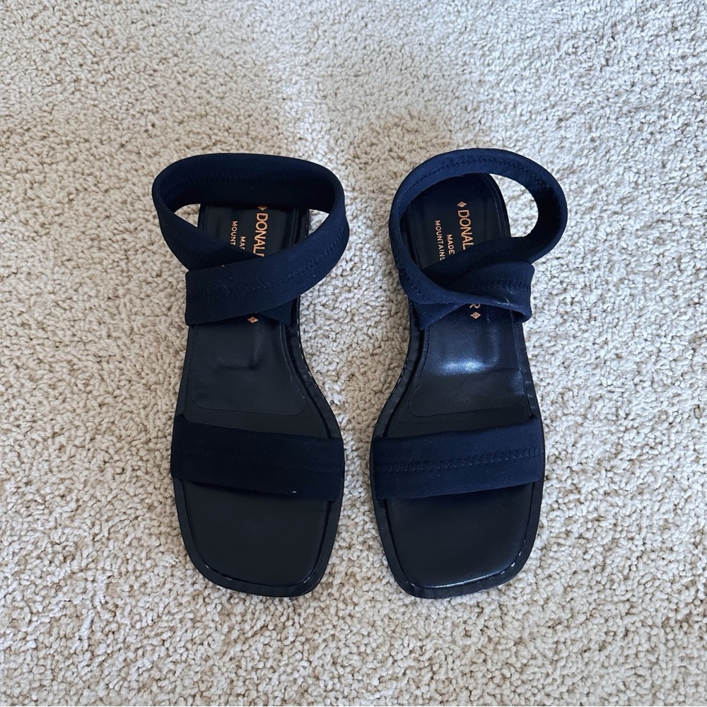 Donald J. Pliner Black Strap Sandals